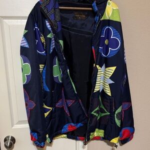 Louis Vuitton Navy Multicolor Patterned Jacket